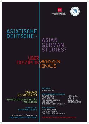 Plakat für die Konferenz "Asiatische Deutsche - Asian German Studies?" Plakat für die Konferenz "Asiatische Deutsche - Asian German Studies?"