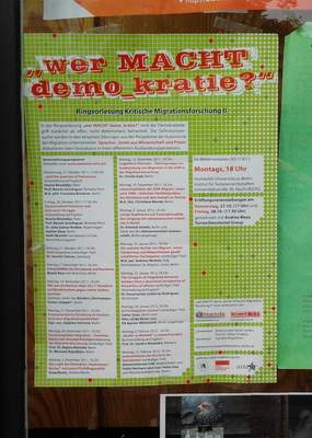 Plakat: Wer macht Demokratie Plakat: Wer macht Demokratie